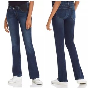 PAIGE Women's Boot Cut Maternity Jeans - Dark Blue Manhattan Wash
